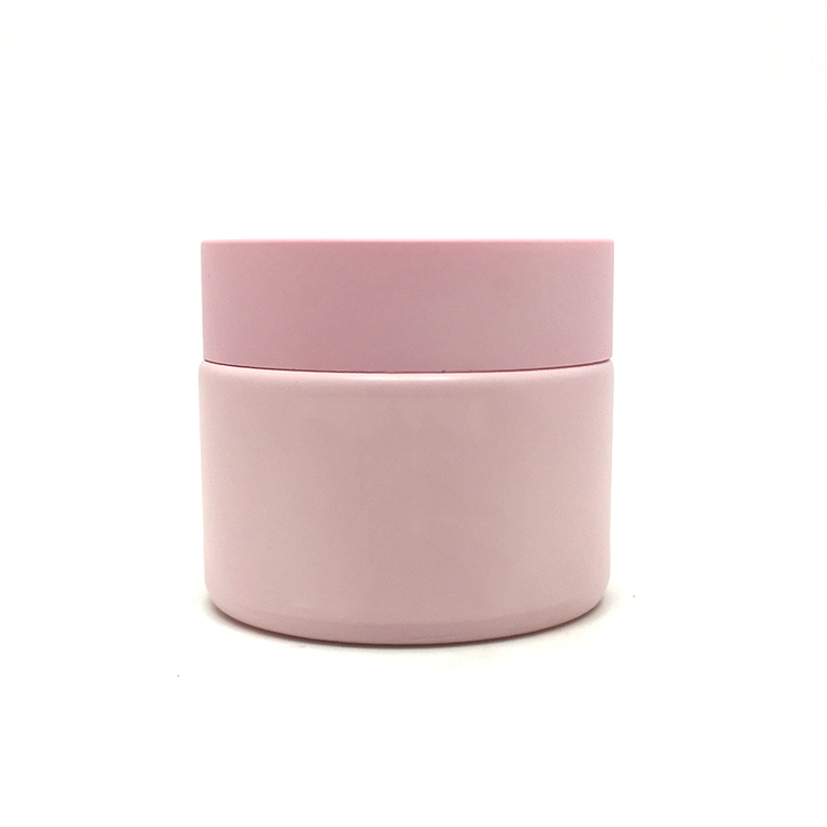 Facial Clay Cream container pot skincare packaging customized porcelain glass cosmetic jar 100g