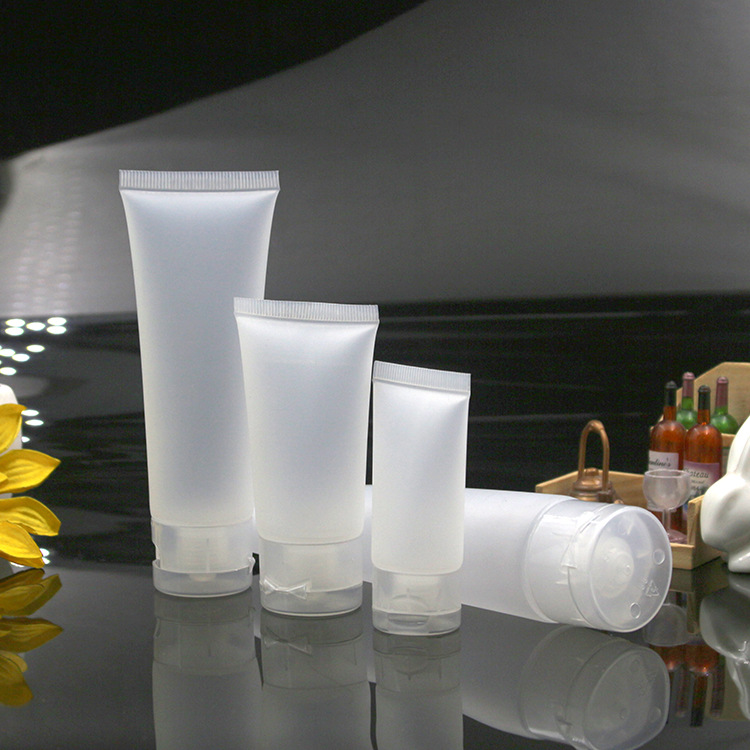 Facial Cleanser Hand Cream Cosmetic Bottle With Screw Flip Cap soft tube squeeze bottle with flip top cap