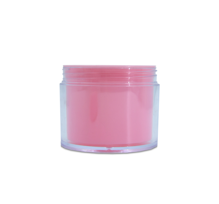 Facial Cream Containers Thick Wall Plastic Lip Scrub Jar 200g Plastic Jar Pink Cosmetic Jar with Lids
