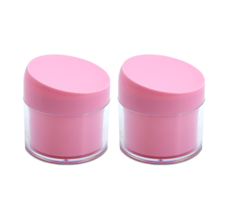 Facial Cream Containers Thick Wall Plastic Lip Scrub Jar 200g Plastic Jar Pink Cosmetic Jar with Lids