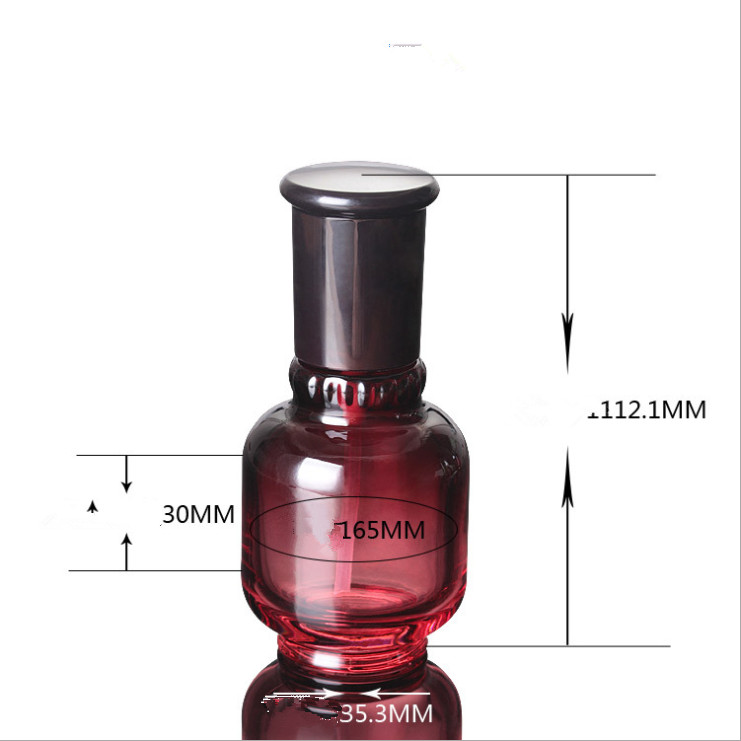 Facial Skin Essence Glass Bottle Package