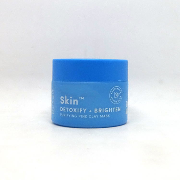 Facial cream container custom logo blue porcelain cosmetic jar 50 g with inner liner