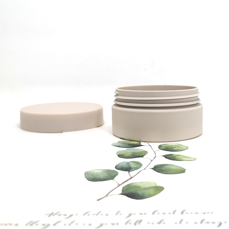 Facial scrub PET container 2 oz plastic cosmetic jars for skin care packaging