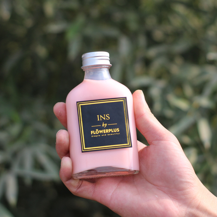 Factory 100ml Small Wine Glass Bottle Beverage Glass Bottle Milk Tea Juice Bottle