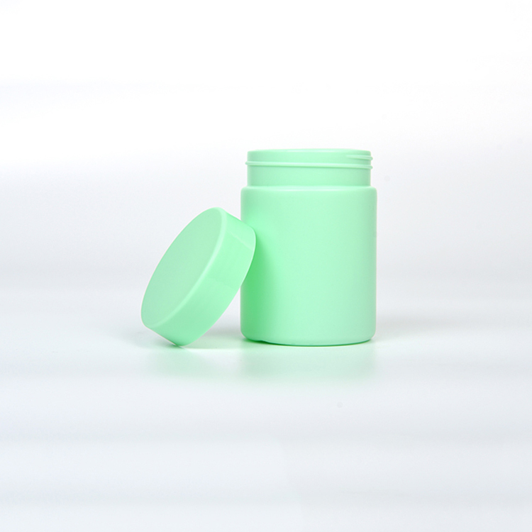 Factory 13oz 18 oz 20 oz 32 oz Green Soft Touch HDPE Bottle Plastic Supplement Container For Protein Powder Packaging
