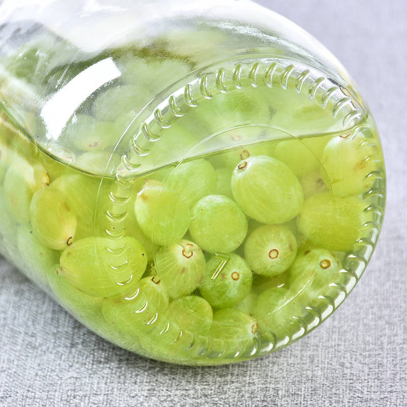 Factory 1500ml Transparent Glass Storage Jar With Flip Top Cap For Food Storage