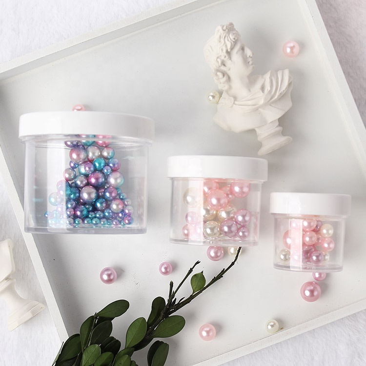 Factory 150ml 5oz White Lid Plastic Jar for Slime Container