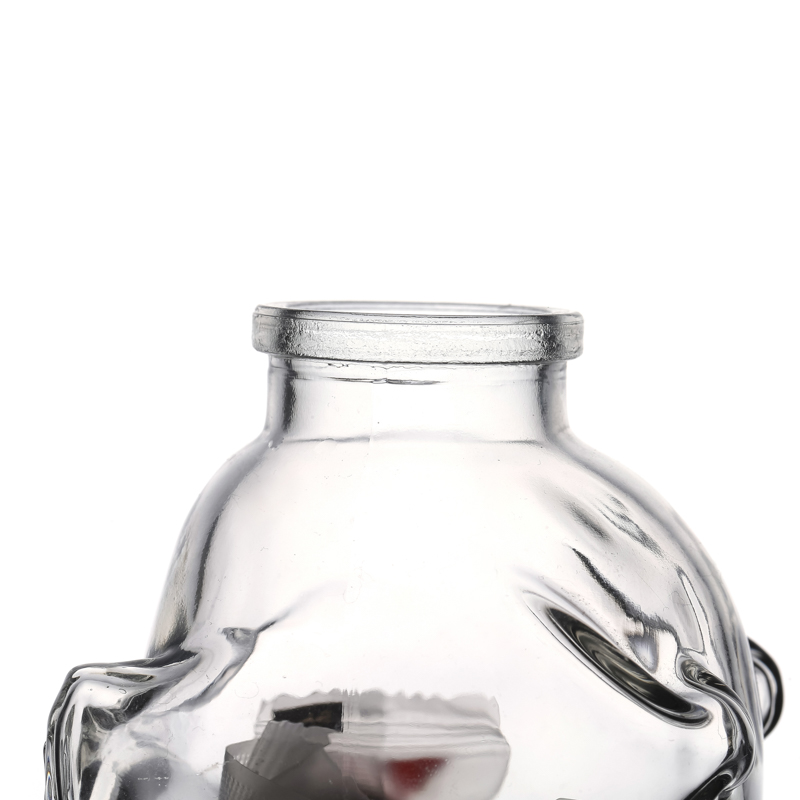 Factory 350ml Pig-Shaped Flint Customize Honey Food Empty Storage Flint Glass Jar Wholesale