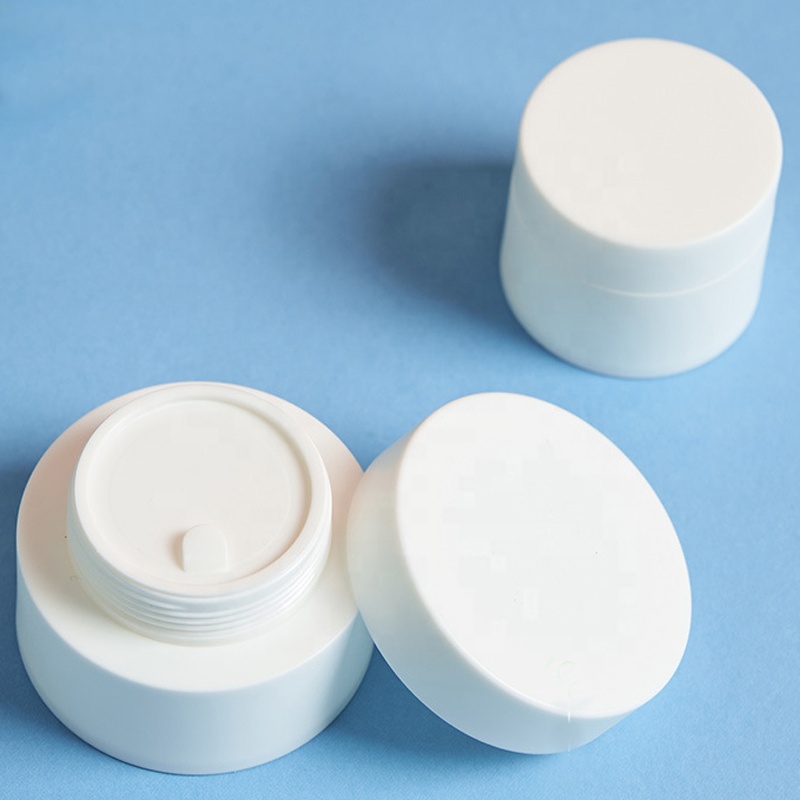Factory 3g 5g 10g 15g 30g 50g 80g Custom Logo White PP Plastic Cosmetic Cream Jar