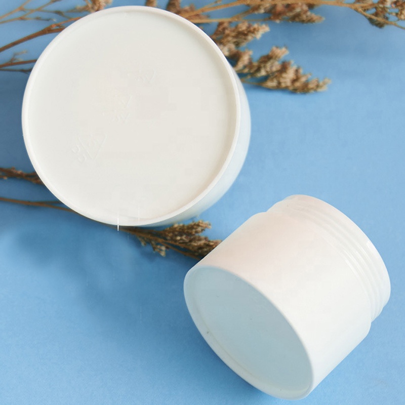Factory 3g 5g 10g 15g 30g 50g 80g Custom Logo White PP Plastic Cosmetic Cream Jar