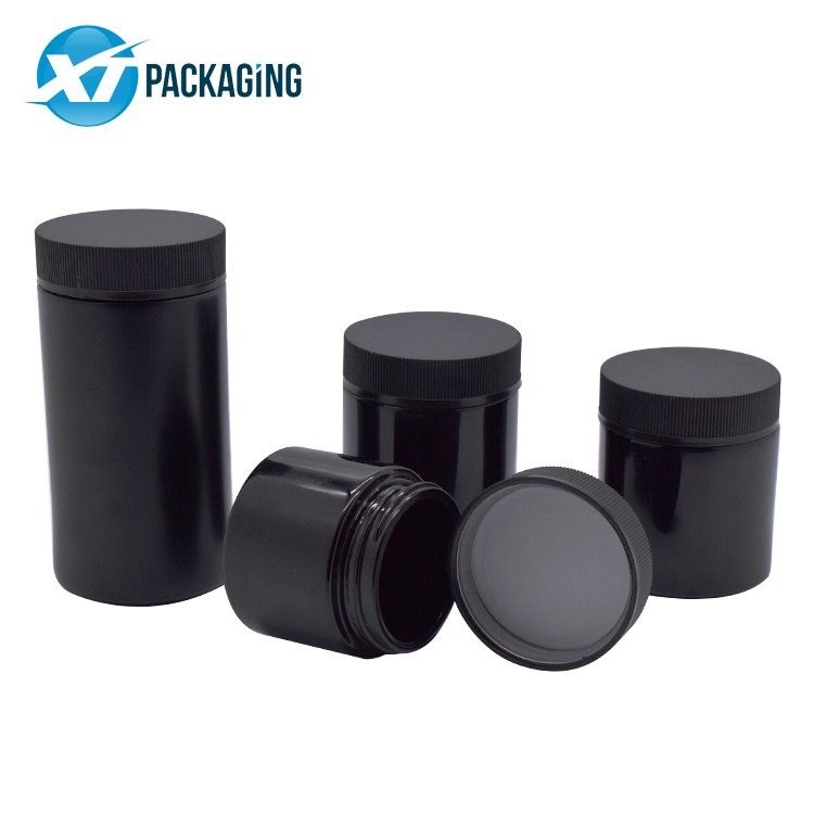 Factory China black UV cosmetic child proof glass bottle cream jars glass cosmetics UV proof glass jar