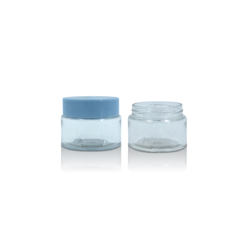 Factory Custom 50g Cosmetic Packaging Clear Plastic Jars for Lip Balm Eye Cream Cosmetics and More