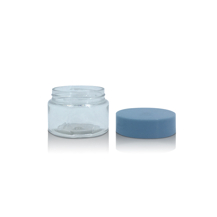 Factory Custom 50g Cosmetic Packaging Clear Plastic Jars for Lip Balm Eye Cream Cosmetics and More