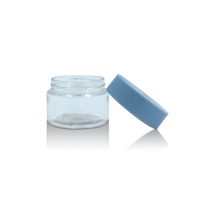 Factory Custom 50g Cosmetic Packaging Clear Plastic Jars for Lip Balm Eye Cream Cosmetics and More