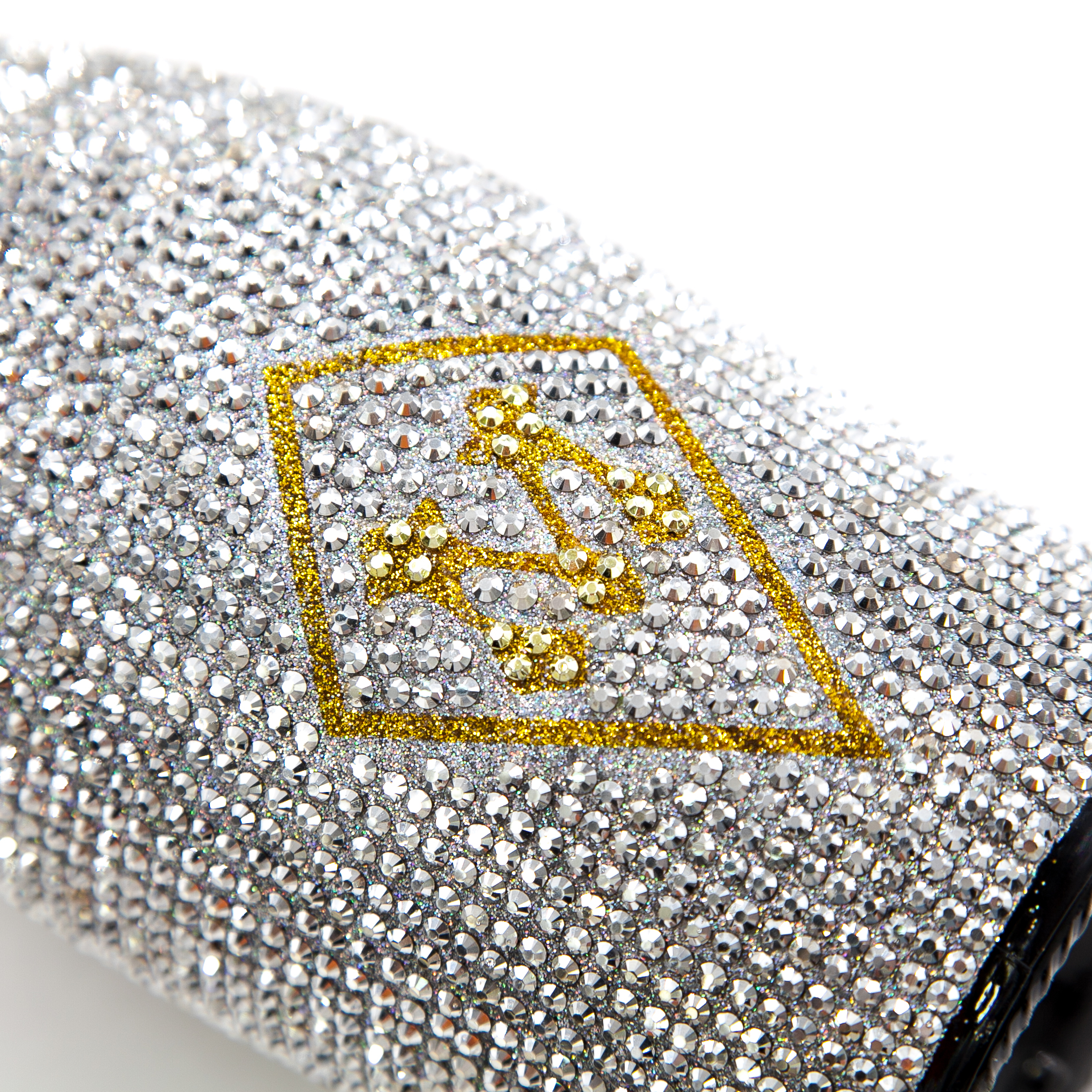 Factory Custom 750ml Glass Luxury Champagne Bottle With Bling Rhinestones Wine Bottles