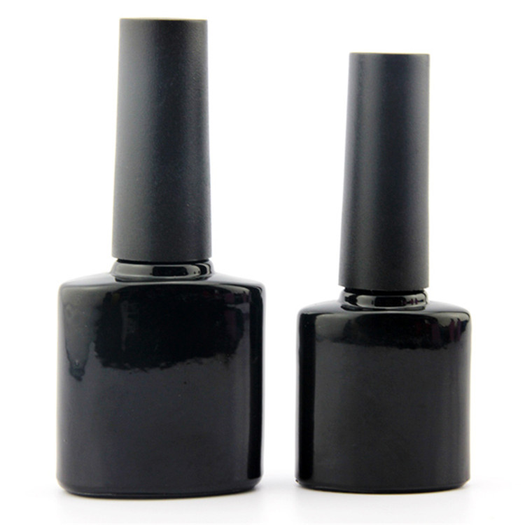 Factory Custom Logo Empty Glass Colorful Uv Gel Nail Polish Bottle 8ml