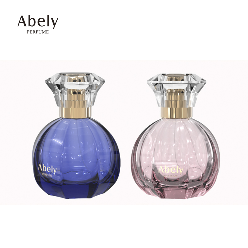 Factory Custom Luxury Purfume Bottle Empty 50ML Round Color Perfume Bottle Glass Parfum Bottle Bulk Sale