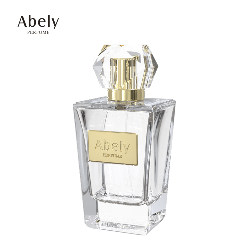 Factory Custom Perfume Bottles Empty Fancy Square Spray Glass Perfume Bottle Purfume Manufacturers