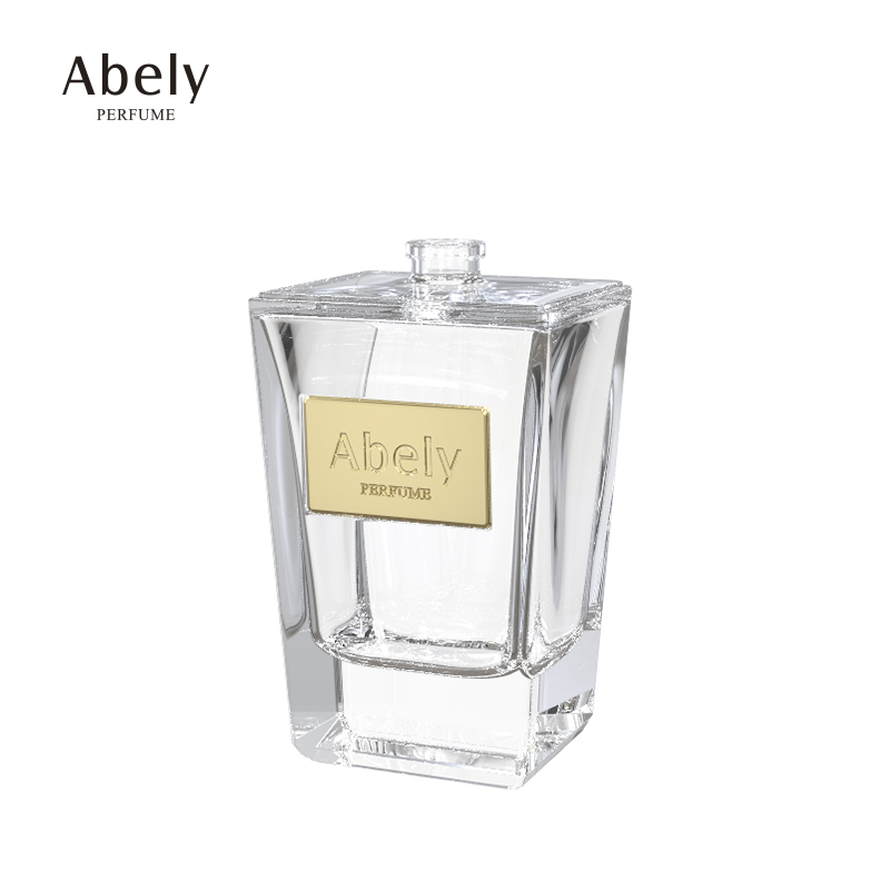 Factory Custom Perfume Bottles Empty Fancy Square Spray Glass Perfume Bottle Purfume Manufacturers
