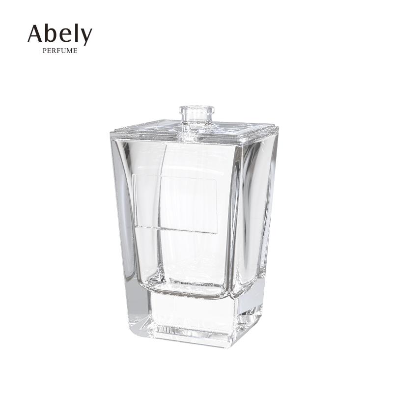 Factory Custom Perfume Bottles Empty Fancy Square Spray Glass Perfume Bottle Purfume Manufacturers