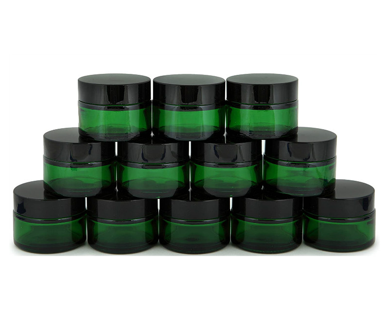 Factory Custom Round Glass Jar 1oz 2oz 4oz 8oz Glass Cosmetic Jar Cream Glass Jar with Lid