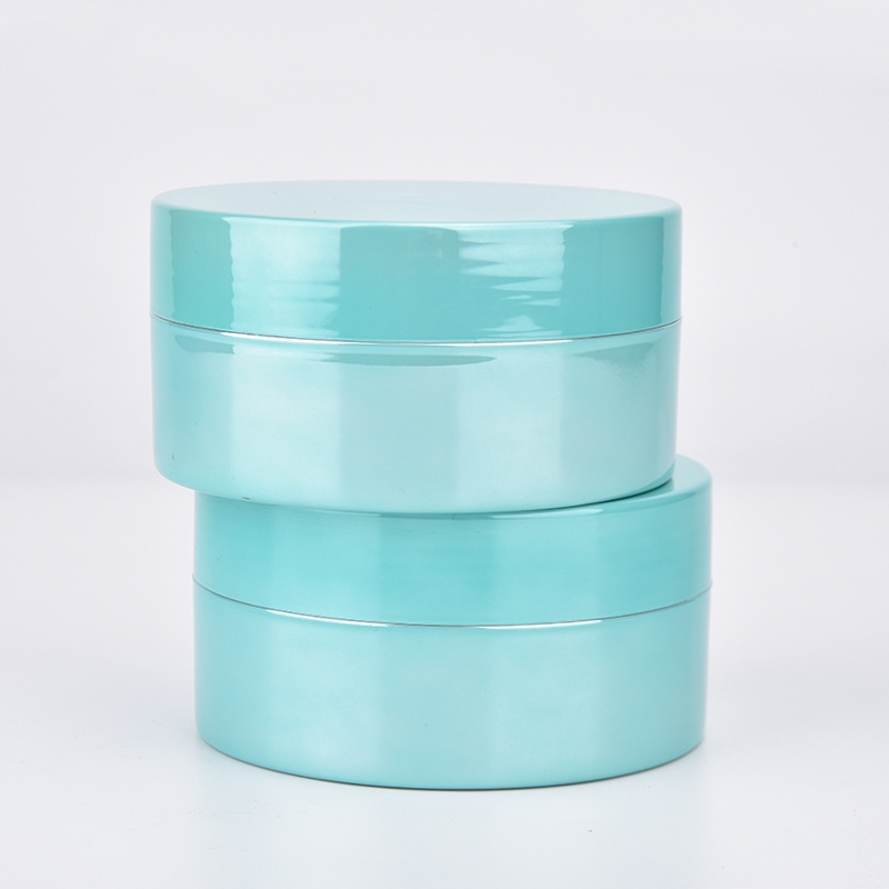 Factory Customization 330ml Cream Jar Bottle Luxury Large Cantainer Delicated Blue Green Cream Jar Cosmetic Jar Bottle
