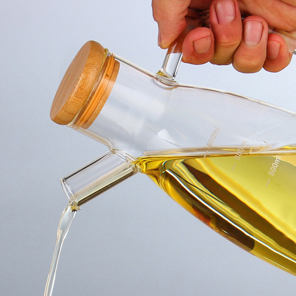 Factory Customize High Quality EU Food Grade 650ml Kitchen Oil Bottle Glass