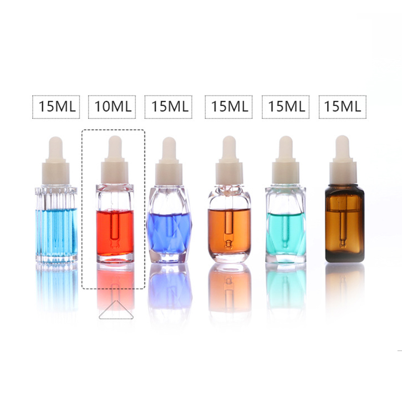Factory Customized Round Dropper Bottle 10ml Glass Bottle For Essential Oil