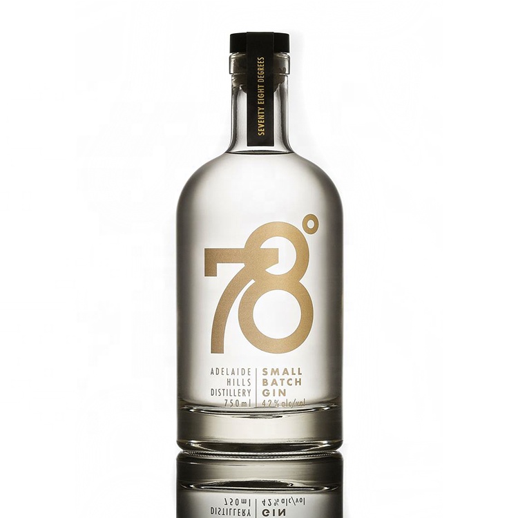 Factory Direct 200ml 375 ml 500ml 750ml 1000ml Rum Glass Bottle with T Cork