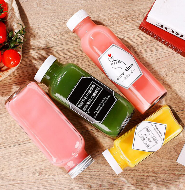 Factory Direct 250ml 300ml 500ml glass juice bottle glass bottle packaging milk glass bottle