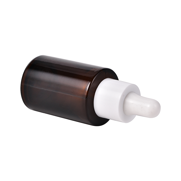 Factory Direct 30ml Flat Shoulder Amber Serum Essential Oil Glass Dropper Bottle