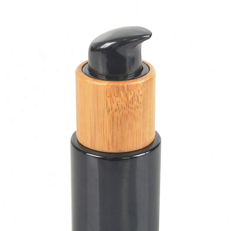 Factory Direct 60Ml Black Airless With Pump Glass Bottle Dropper