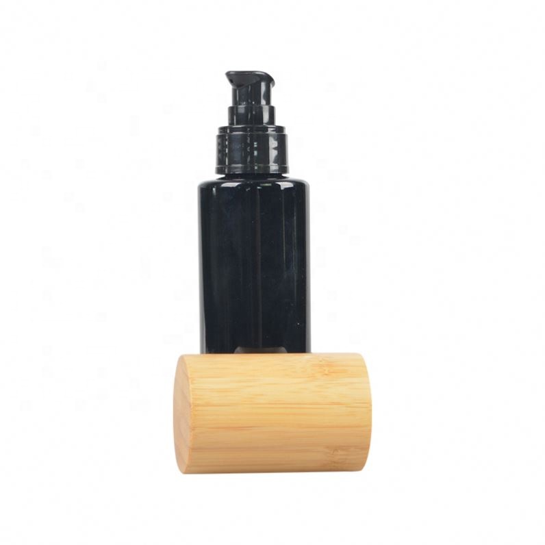 Factory Direct 60Ml Black Airless With Pump Glass Bottle Dropper