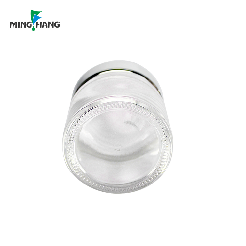 Factory Direct High Quality empty clear glass cosmetic for skin care with lid face cream mask jar