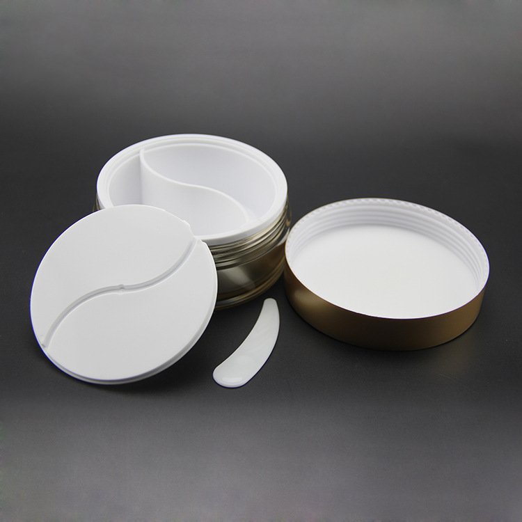 Factory Direct Multi Custom 100g Mandarin Duck Cream jar Bottle Double Spot Cream Jar 40g+60g 50g+50g Double Volume