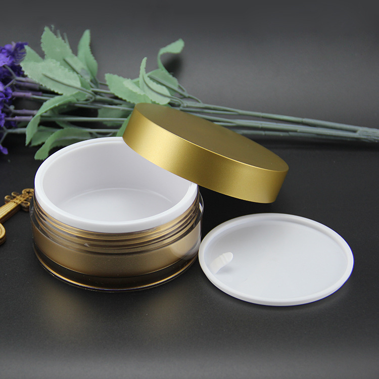 Factory Direct Multi Custom 100g Mandarin Duck Cream jar Bottle Double Spot Cream Jar 40g+60g 50g+50g Double Volume