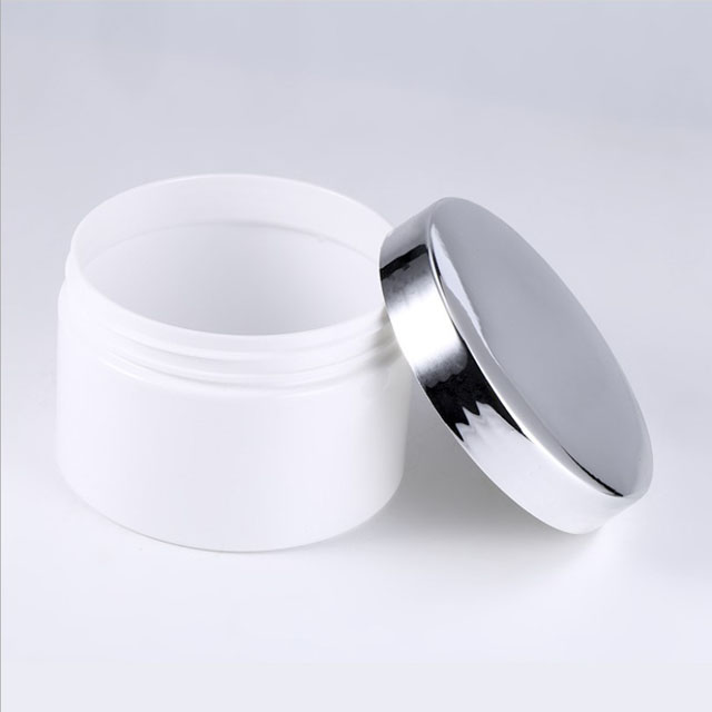 Factory Direct Price Recycled Clear Plastic Cosmetic Jars 500 ml With Custom Logo On Sale