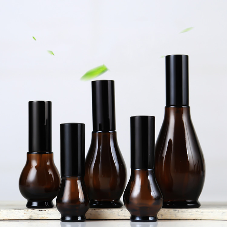 Factory Direct Sale 10ml 20ml 30ml 50ml 100ml glass perfume Amber spray bottle lotion pump bottle