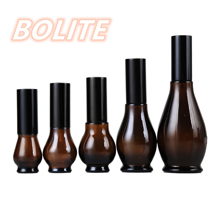 Factory Direct Sale 10ml 20ml 30ml 50ml 100ml glass perfume Amber spray bottle lotion pump bottle
