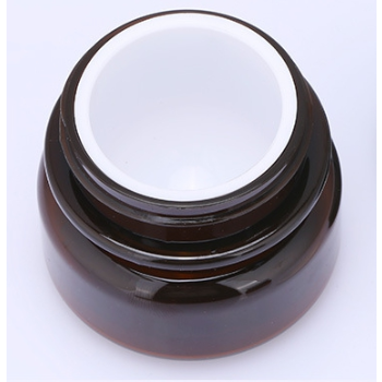 Factory Direct Sale 30g PET Cosmetic Amber Cream Jar Double-deck Plastic Jar with Lid