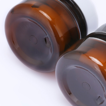 Factory Direct Sale 30g PET Cosmetic Amber Cream Jar Double-deck Plastic Jar with Lid