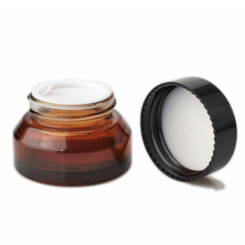 Factory Direct Sale 30g PET Cosmetic Amber Cream Jar Double-deck Plastic Jar with Lid