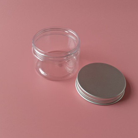 Factory Direct Sale  Cosmetic Plastic PET Cream Jar with  Lid