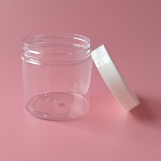 Factory Direct Sale Cosmetic Plastic PET Cream Jar with Lid
