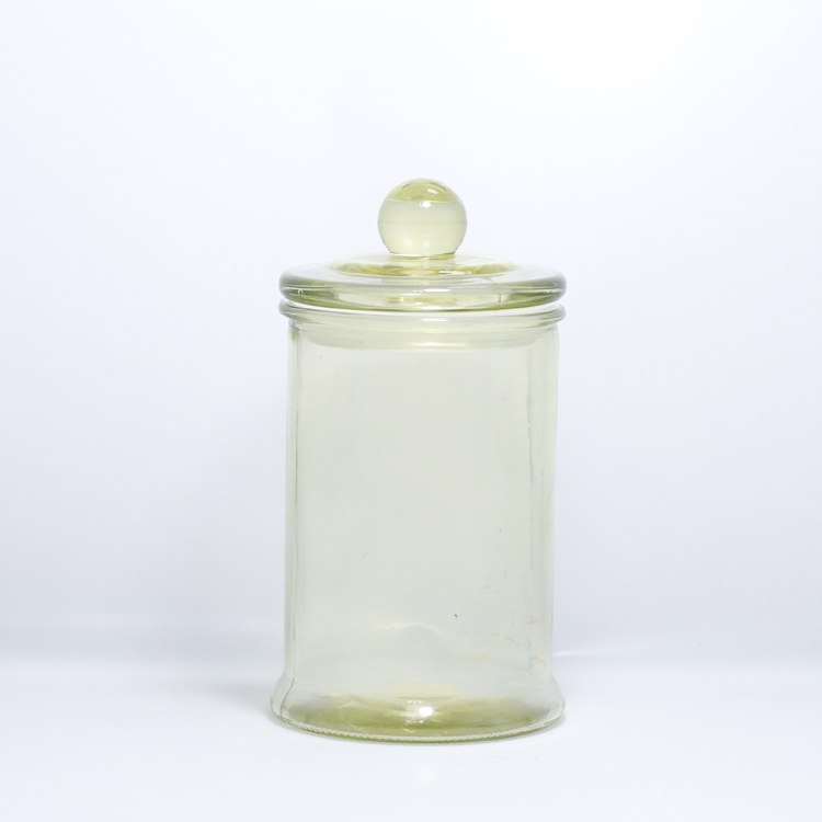 Factory Direct Sale Custom Color Durable Sealed Glass Storage Jar With Lid Transparent Candy Jar