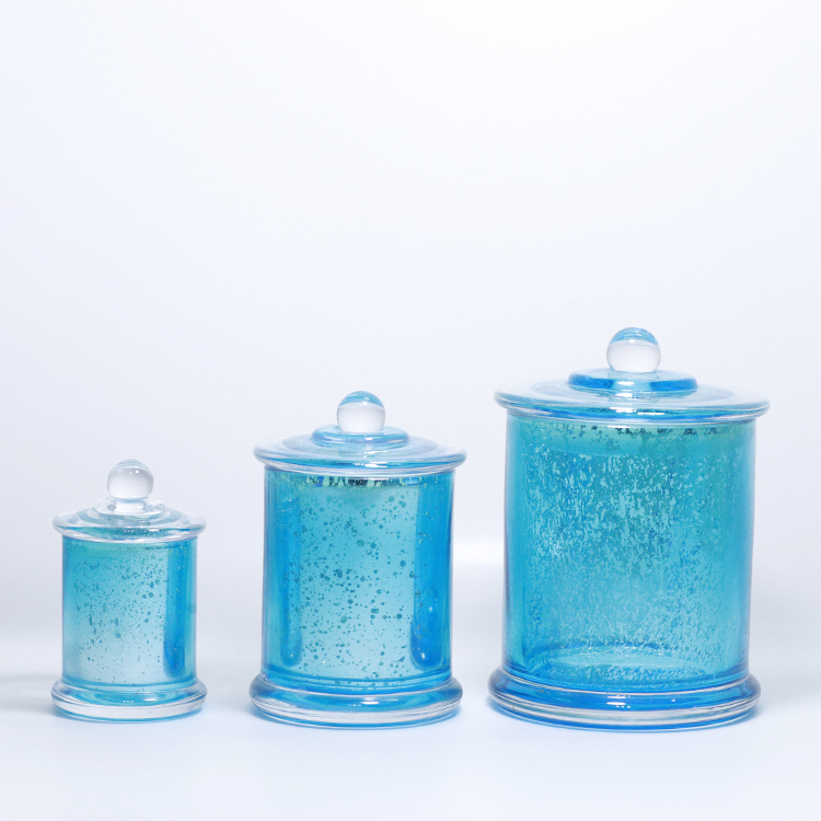 Factory Direct Sale Custom Mini Transparent Colorful Storage Canister Coffee Tea Sugar Canister