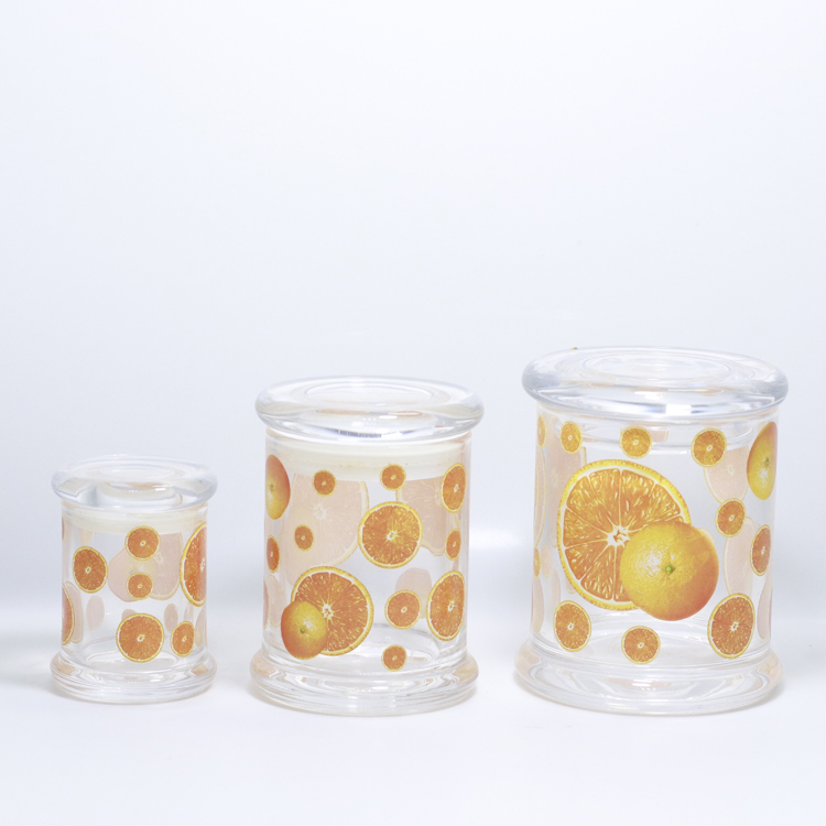 Factory Direct Sale Custom Mini Transparent Colorful Storage Canister Coffee Tea Sugar Canister