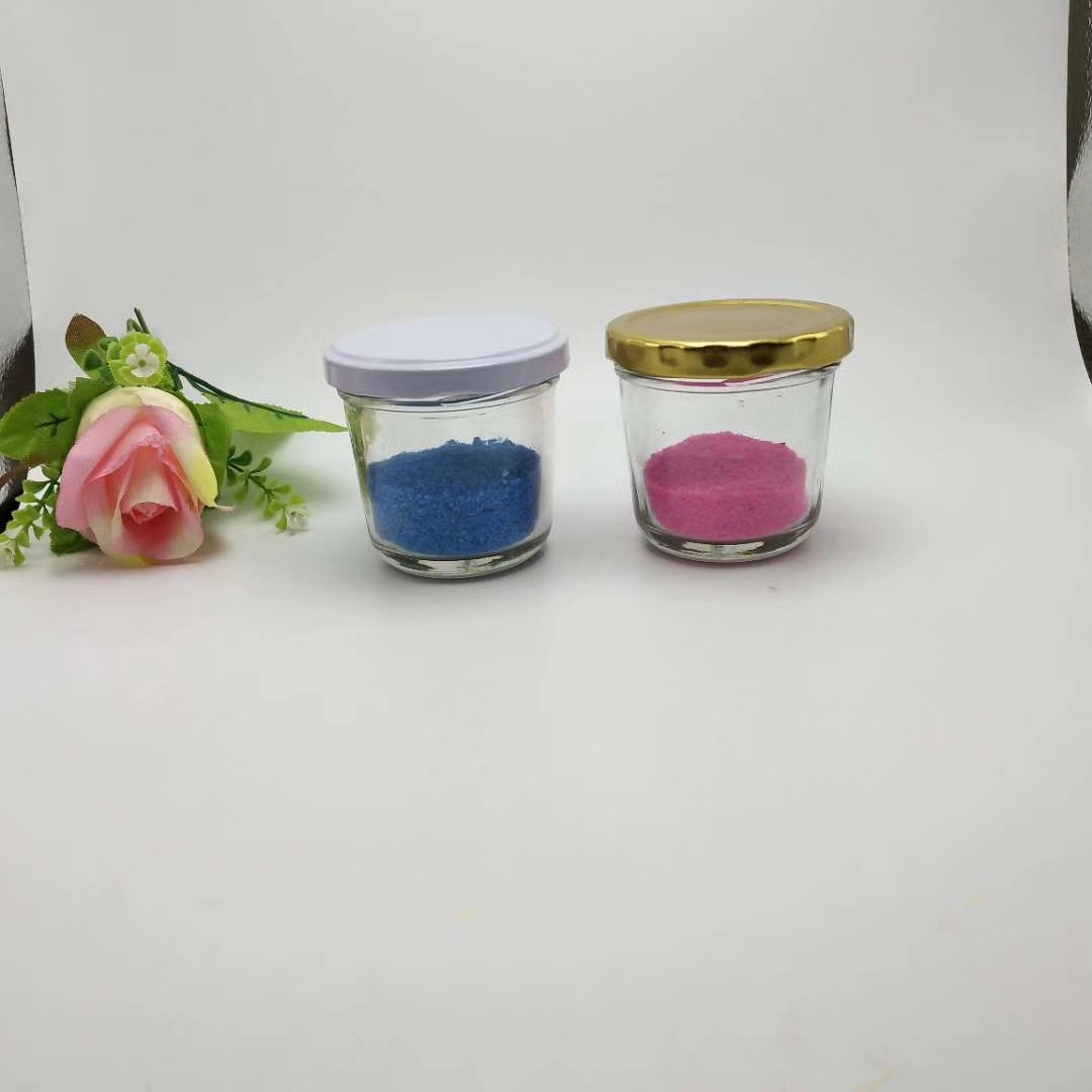 Factory Direct Sale Flint Round 75g 100g Customize Wholesale Empty Caviar 2 oz Glass Jar Food with Cap