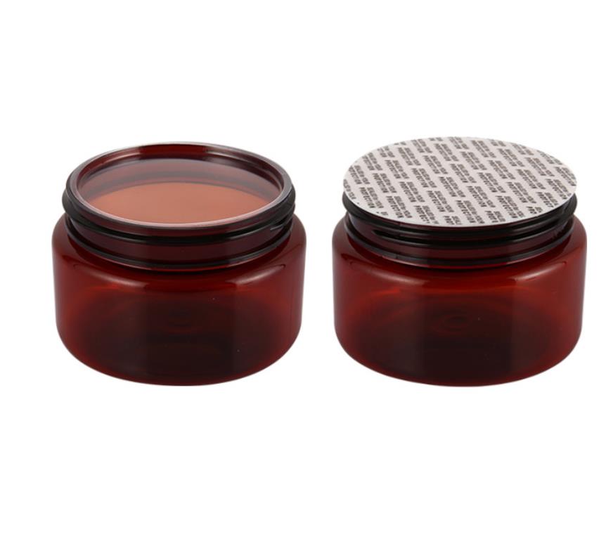Factory Direct Sale High Quality Cosmetic Plastic PET Cream Jar with Aluminum Lids