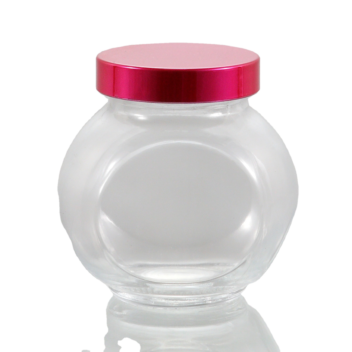 Factory Direct Sale High Quality Customize Empty Clear Screw Metal Lid Glass Food Jar 50ml 380ml